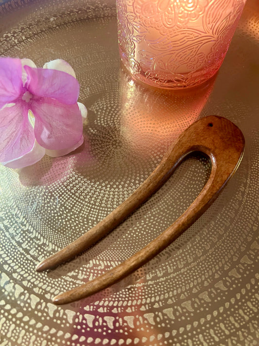 Hairpin simple light brown